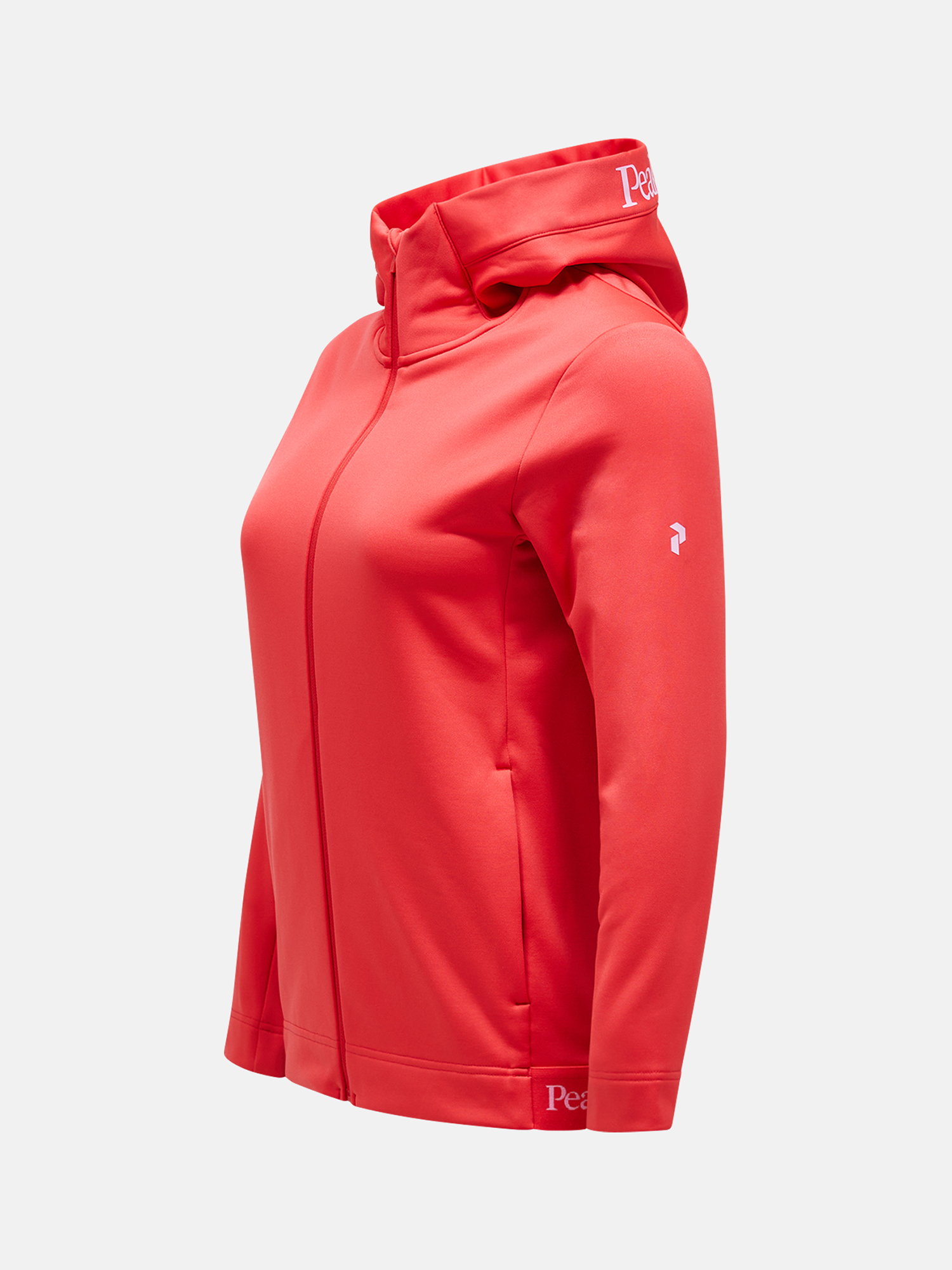 Women Rider Tech Zip Hood-BRILLIANT RED 